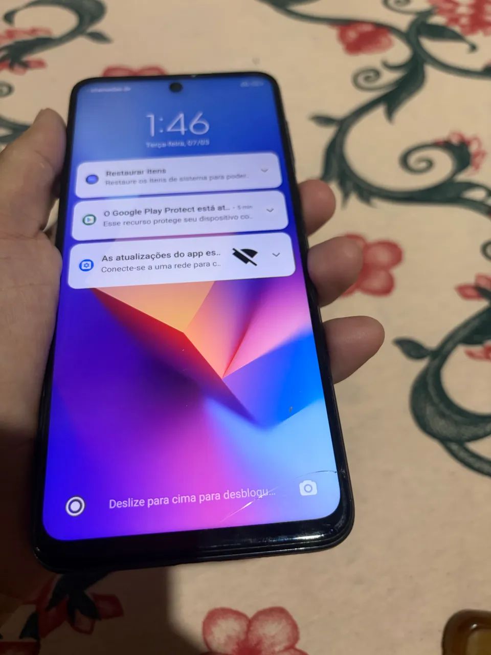Vendo ou troco Redmi Note 9S 64GB com caixa e nota fiscal  - Foto 2