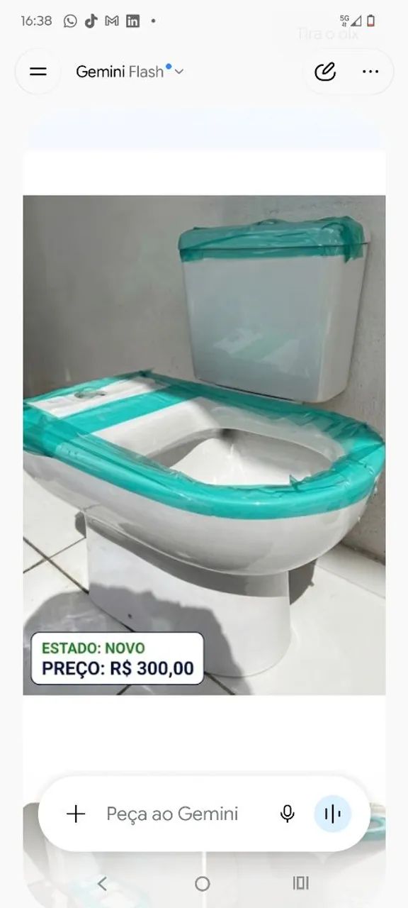 Vaso sanitário com caixa acoplada Celite 