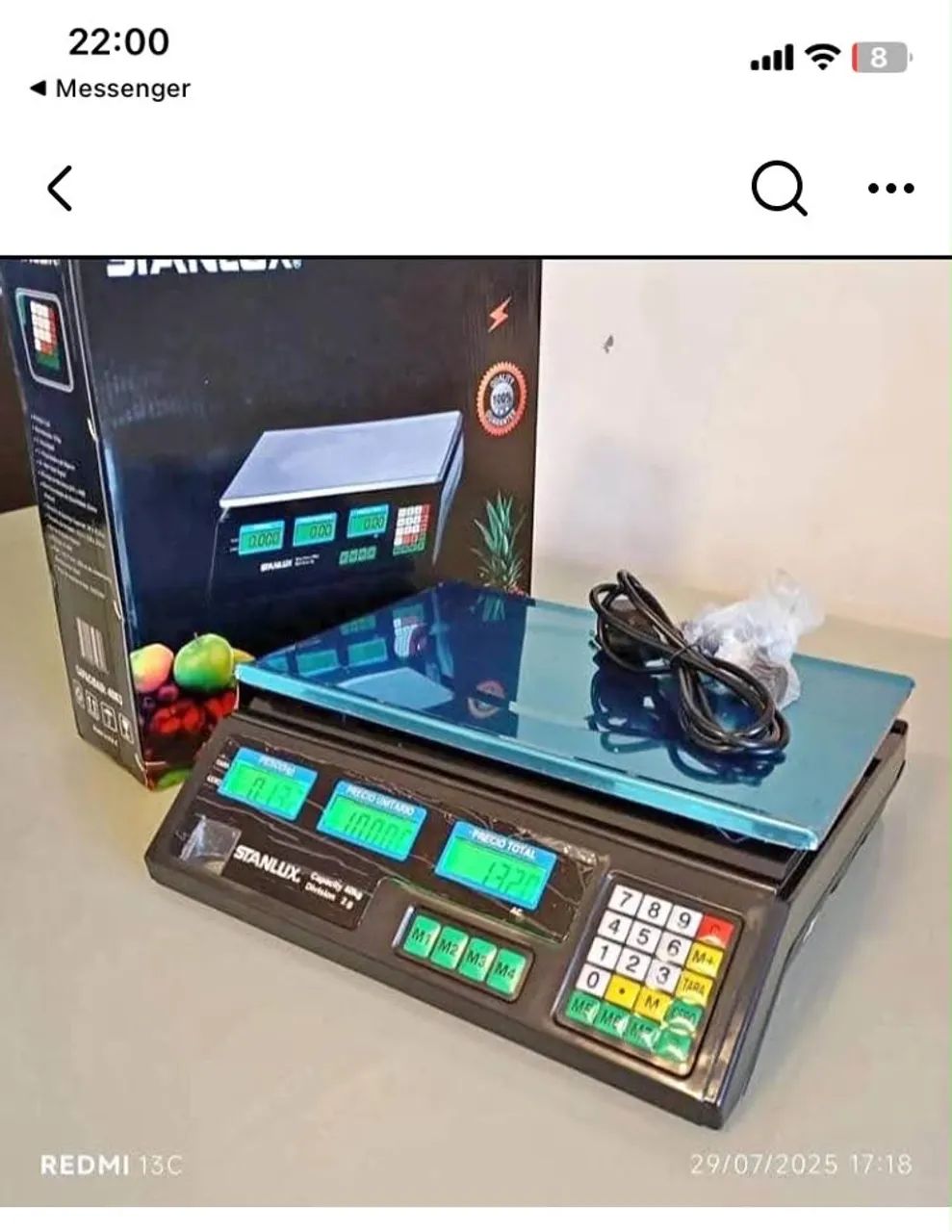 Balança Eletronica 2g até 40kg(NOVA)