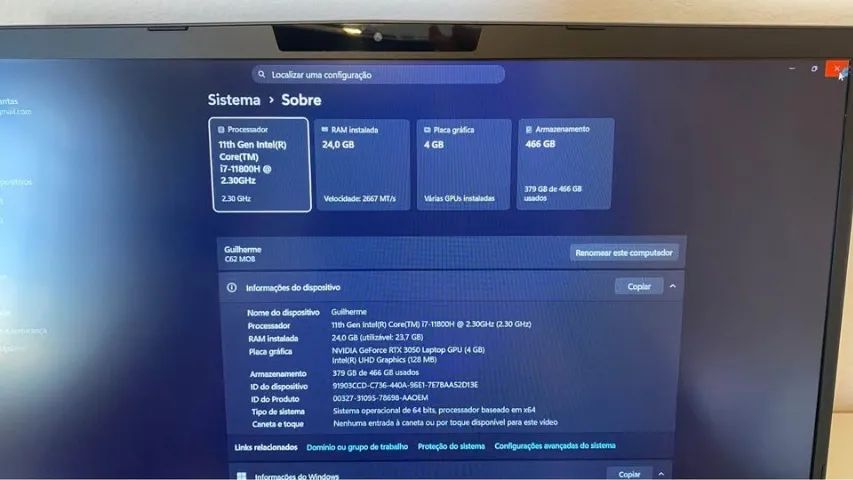 Notebook Gamer Avell RTX 3050 i7 11800H - Foto 3