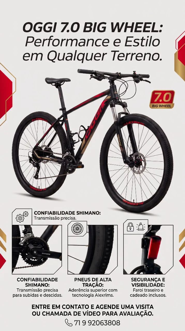 Bicicleta OGGI 7.0 Aro 21'