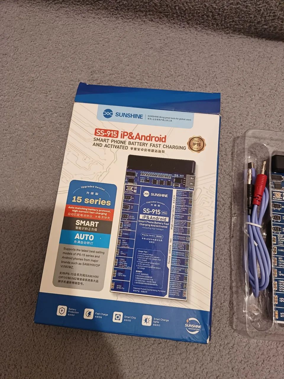 Ativador e Carregador de Bateria Sunshine SS-915 iPhone e Android - Foto 3