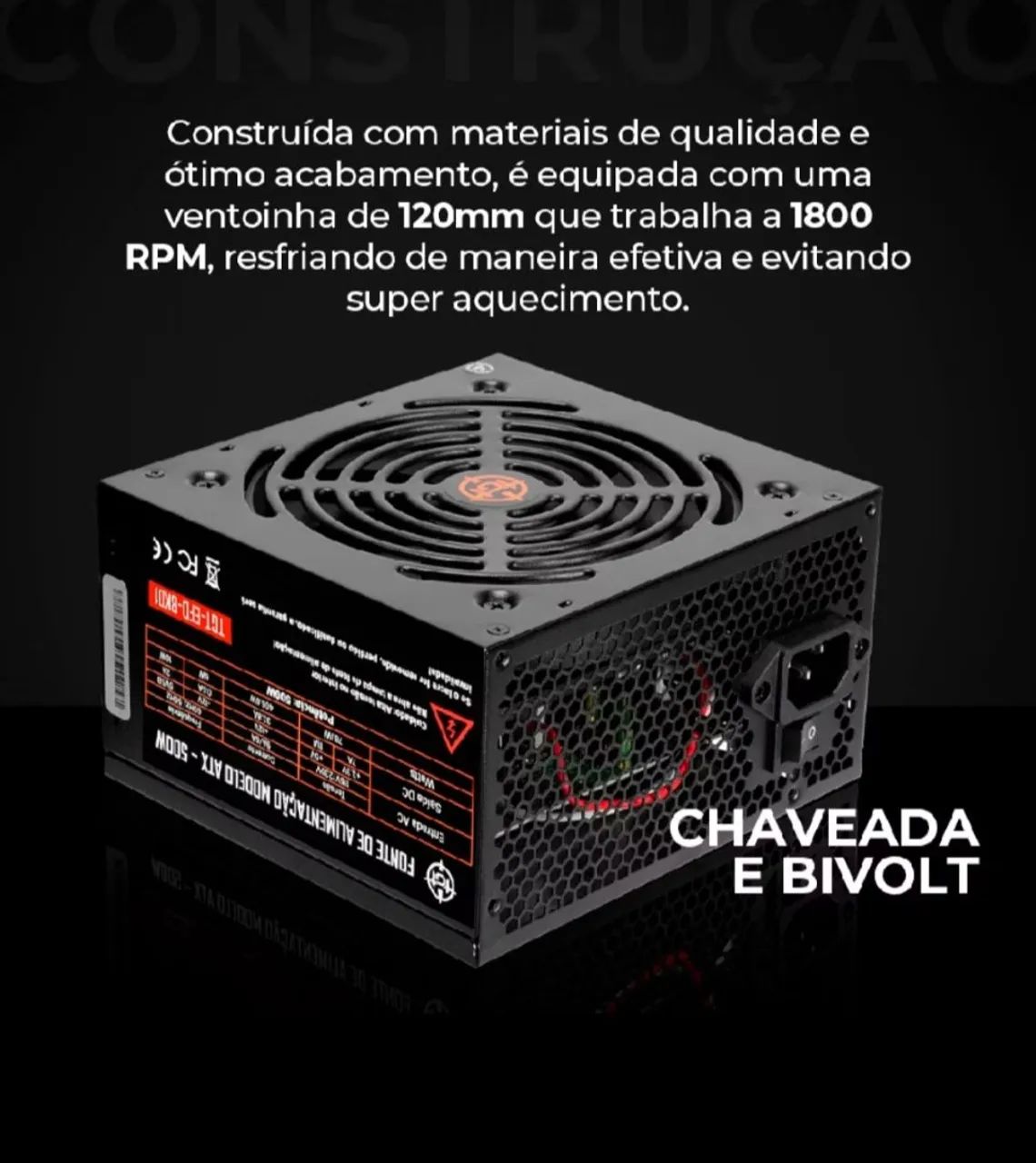 Fonte ATX TGT Enfield 500 Watts  - Foto 2