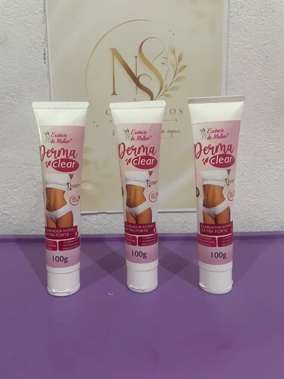 Clareador íntimo Derma clear- essência da mulher  - Foto 3