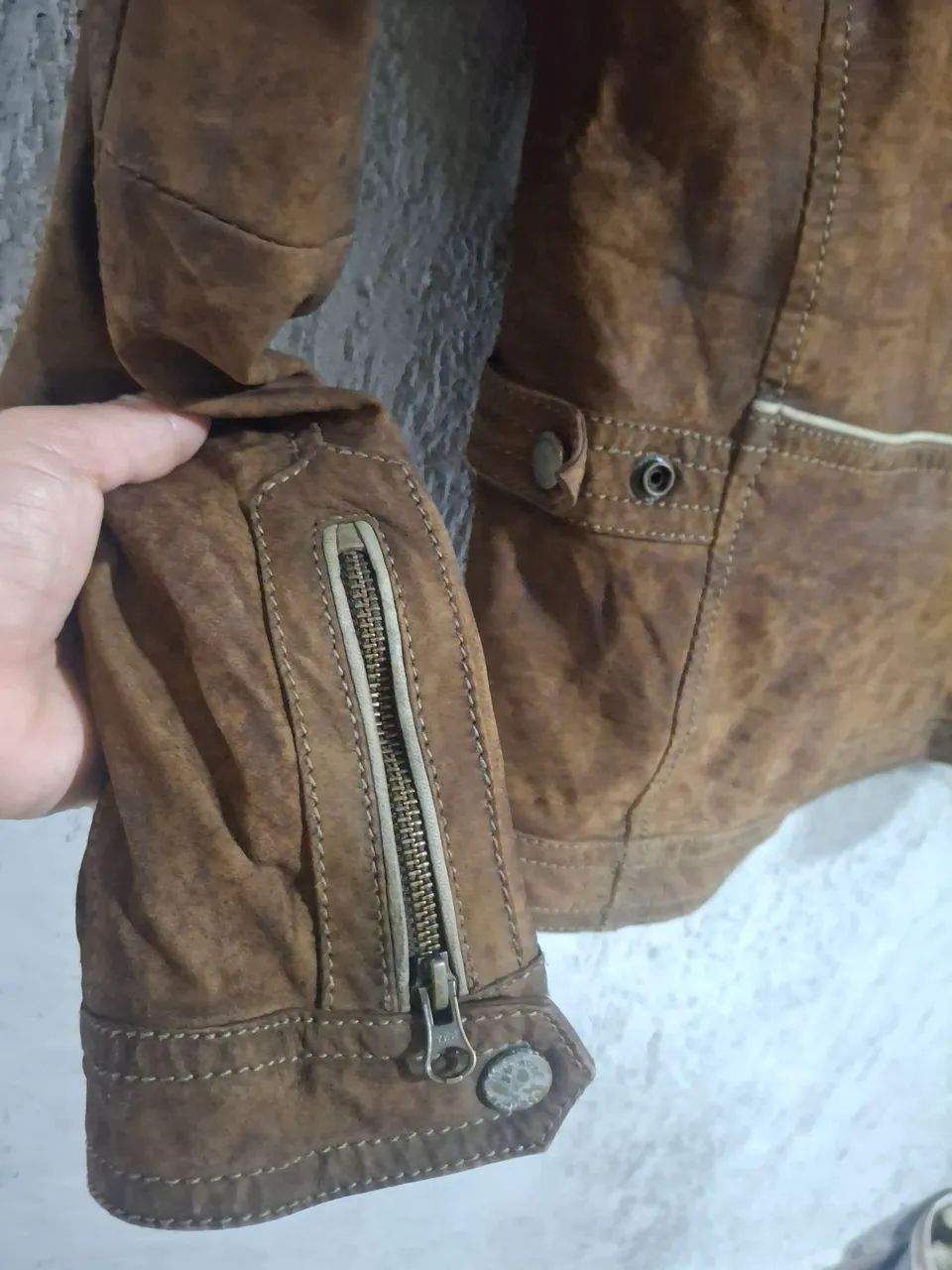 Jaqueta de couro massimo dutti  - Foto 5