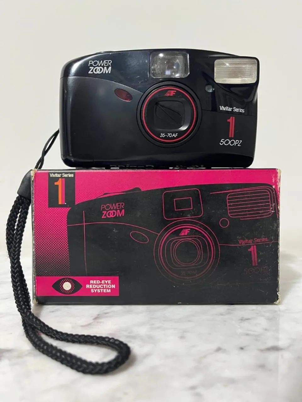 Câmera Analógica Vivitar Series 1 500PZ | Power Zoom | Com Caixa original