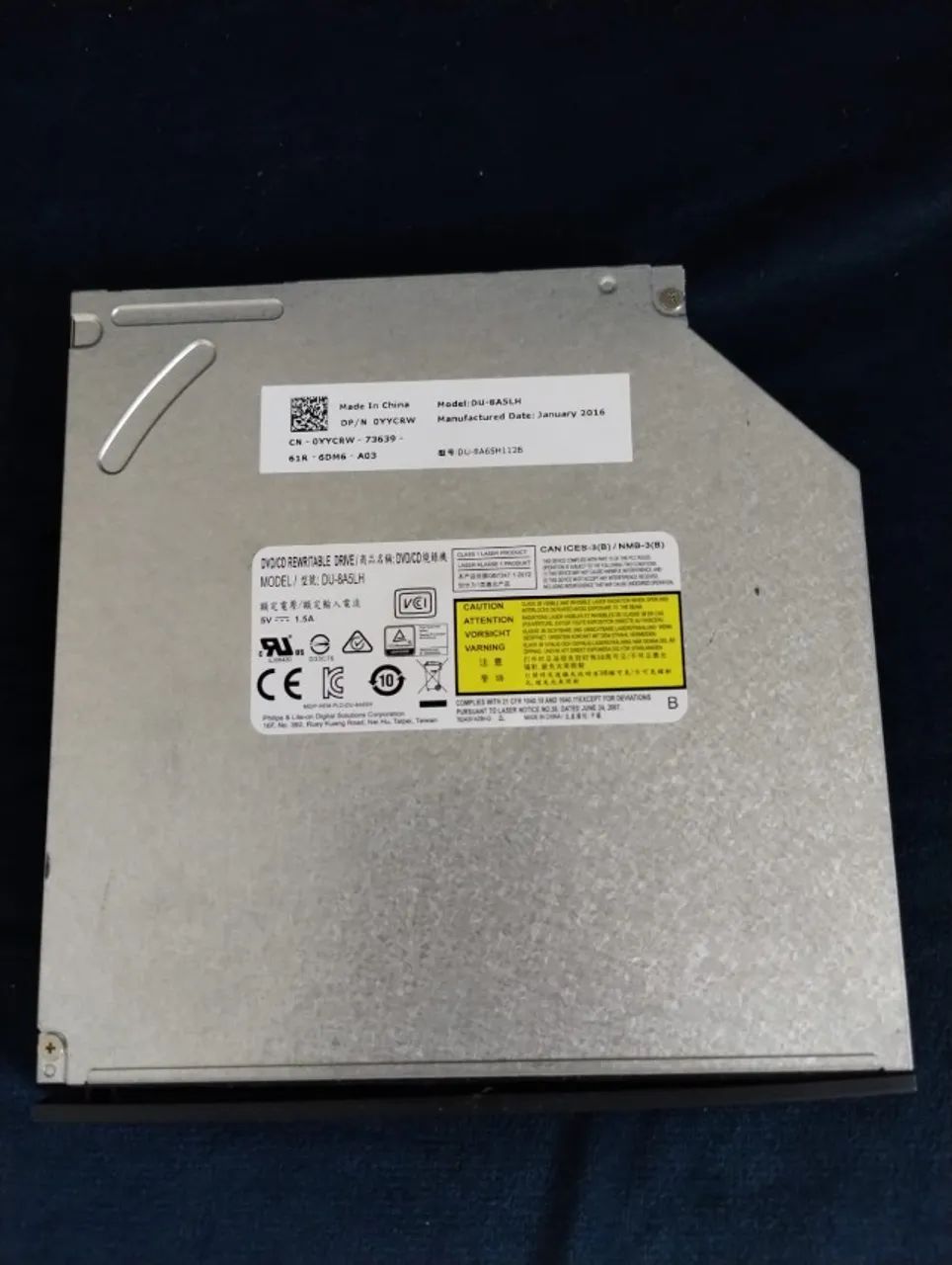 Gravador Leitor DVD/CD Notebook Slim PLDS DU-8A5LH Original