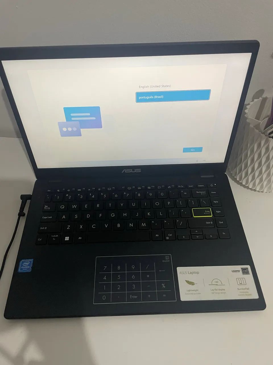 Notebook ASUS | Novo + Caixa + Carregador 