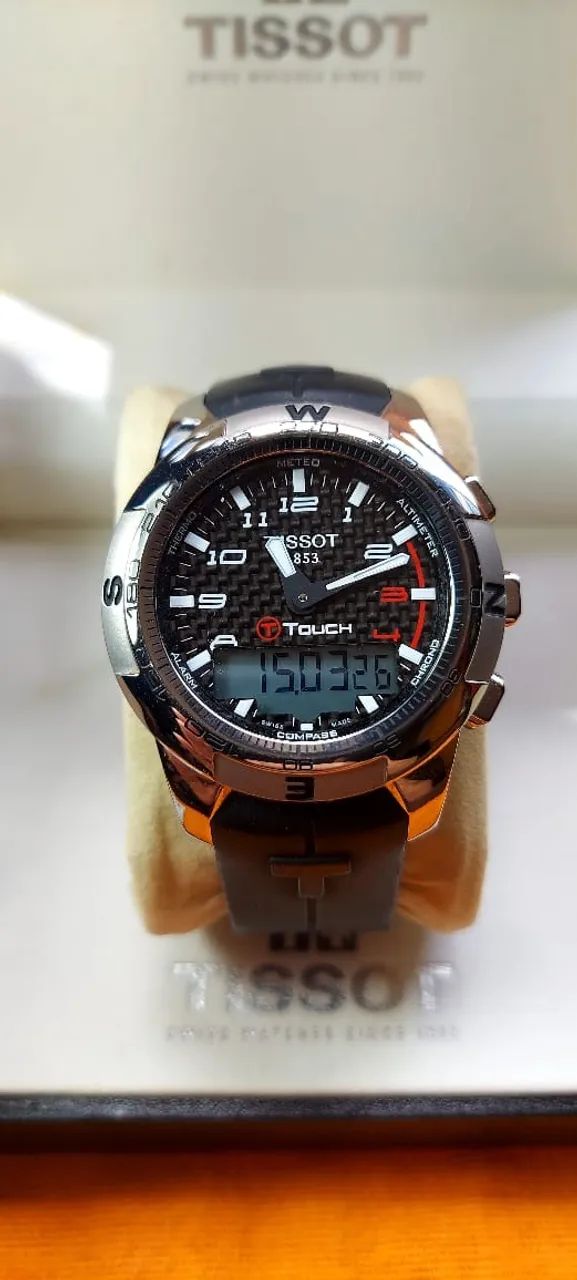 Relógio Tissot T-Touch II Carbon - Impecável | Completo 