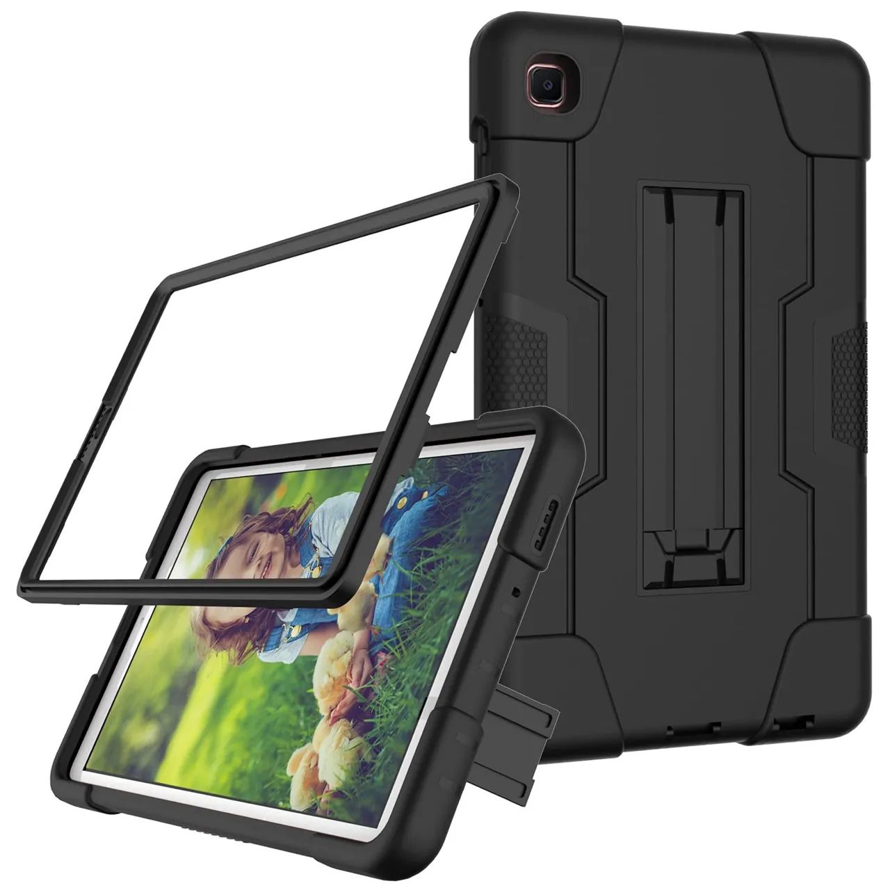 Capa para Tablet Samsung A7 Lite + teclado USB para Tablet de 7 polegadas  - Foto 2