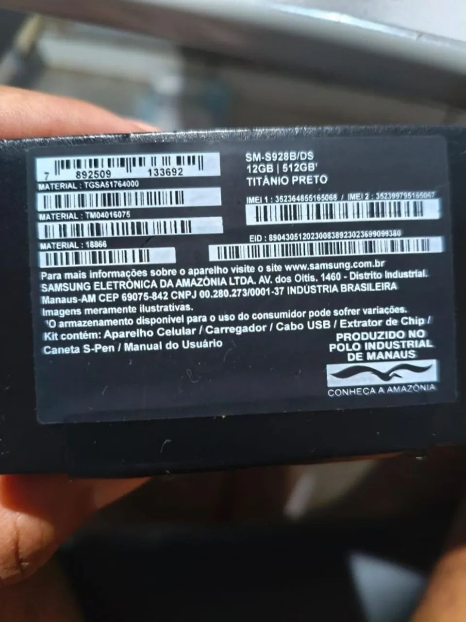 S24 ultra 12GB/512GB Titanium Preto