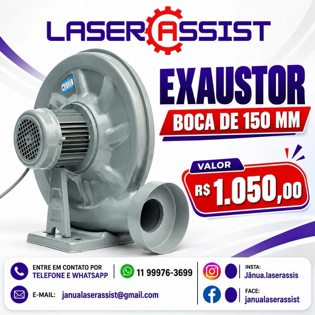 Exaustor  Boca 150mm