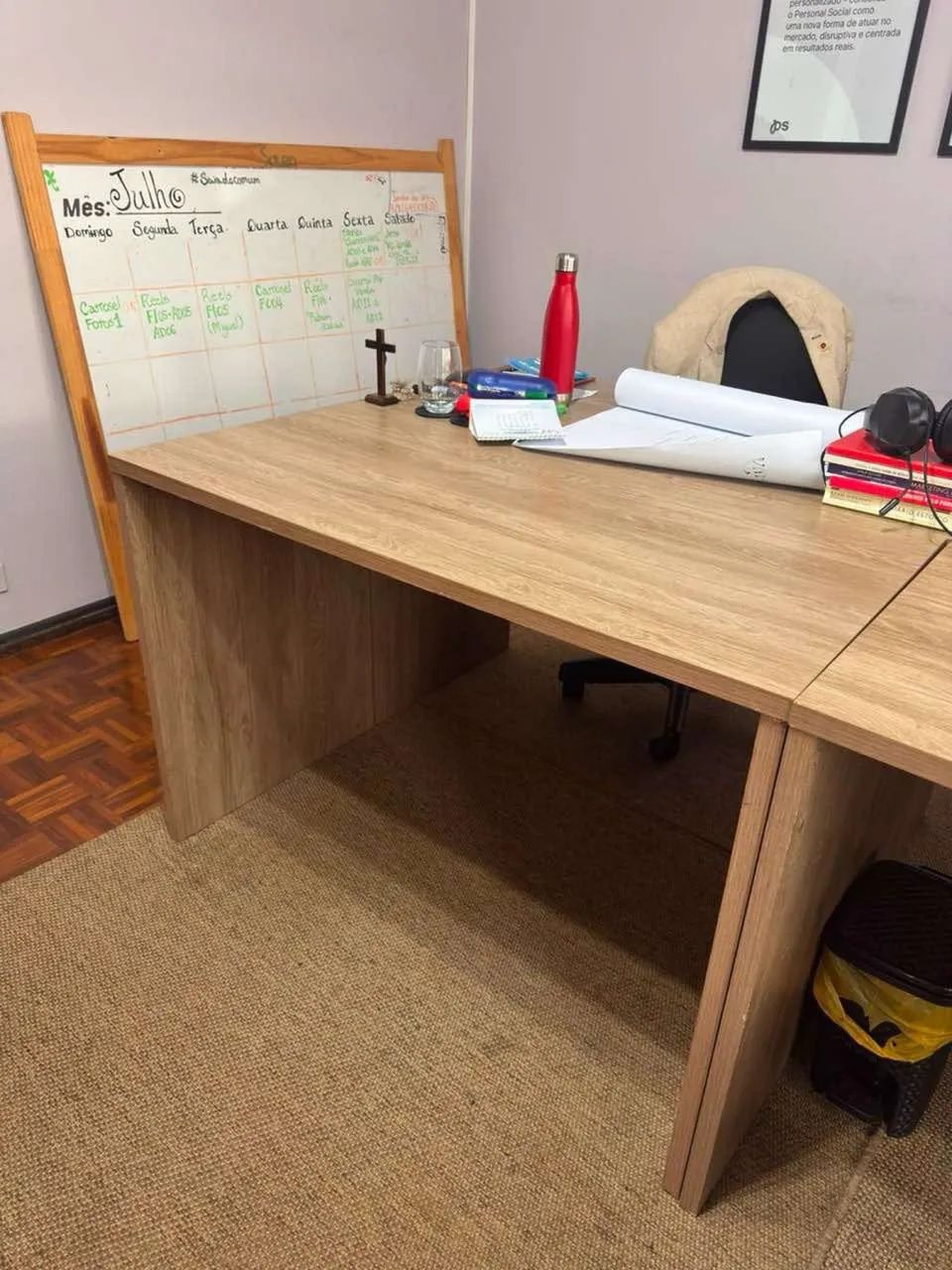 Mesa em MDF para escritório 1,10cm - Foto 2