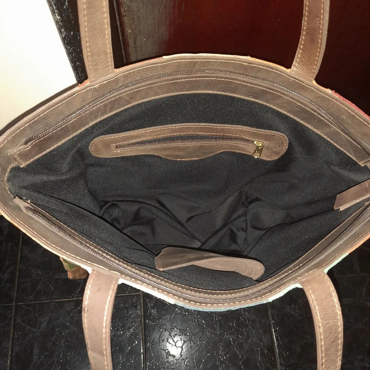 Bolsa couro legitimo.  - Foto 4