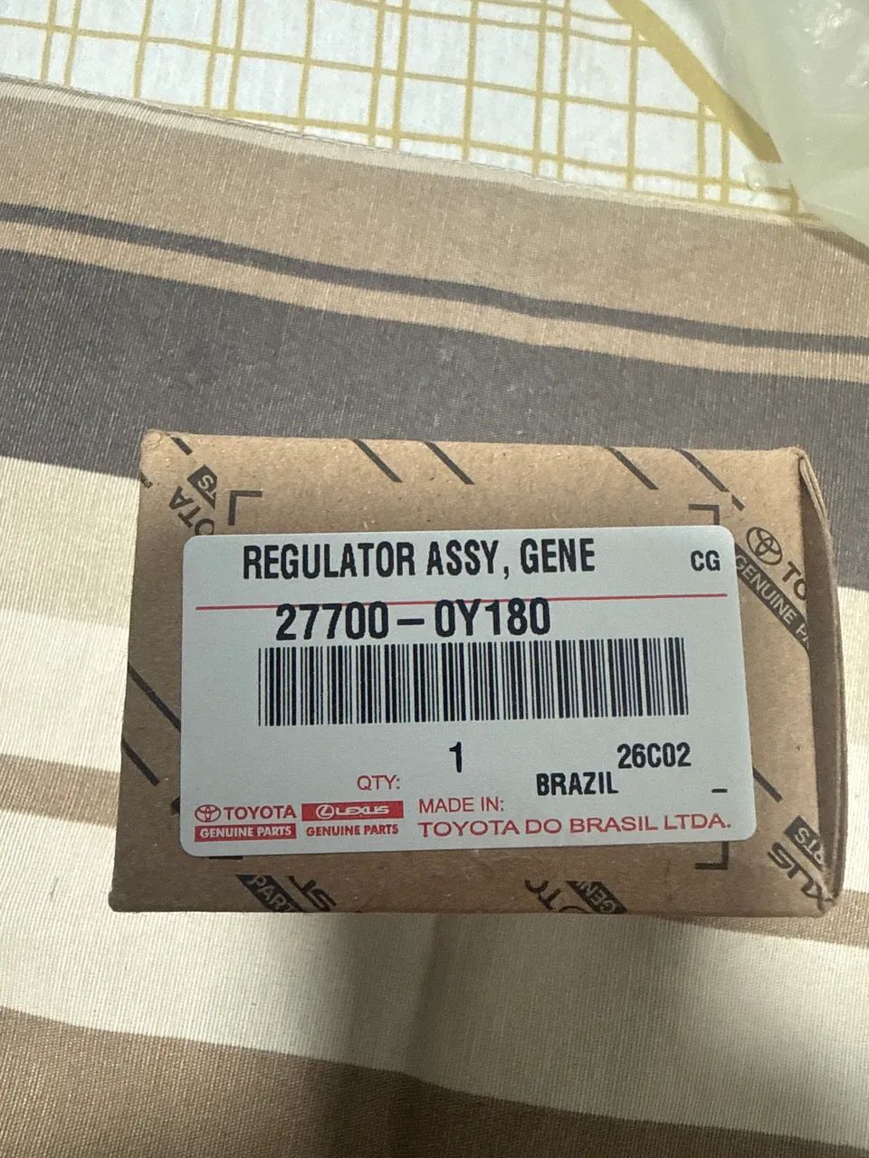 Regulador voltagem do Yaris Etios