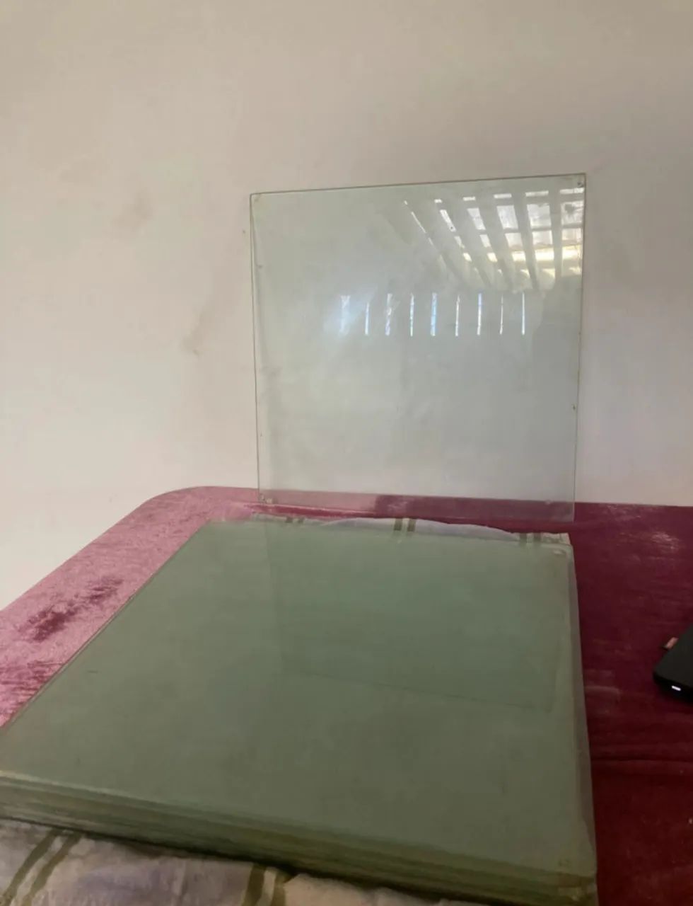 9 peças de vidro 40x40 4mm PRA VENDER LOGO!! casa decoração construção reforma - Foto 2