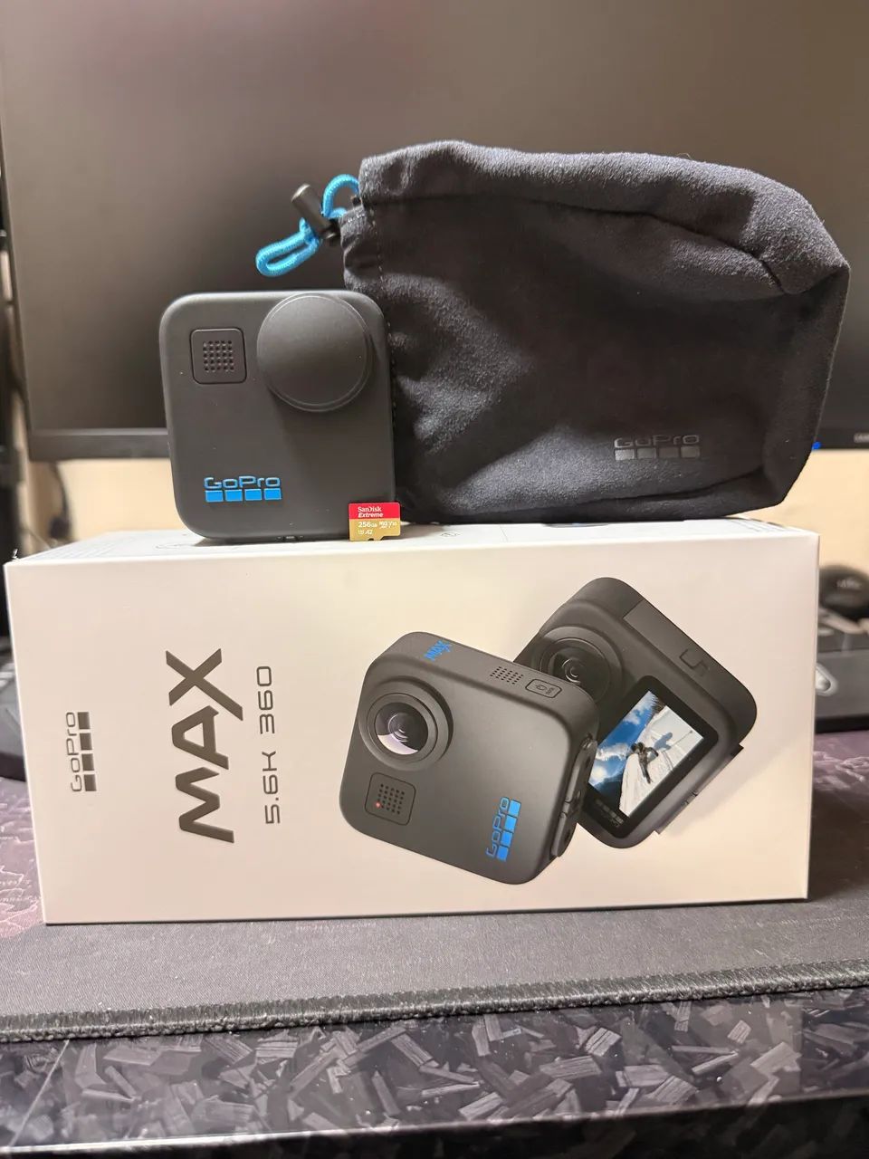 GoPro MAX 360 + Cartão de Memória 256GB - Completa e Pronta para Uso! - Foto 2