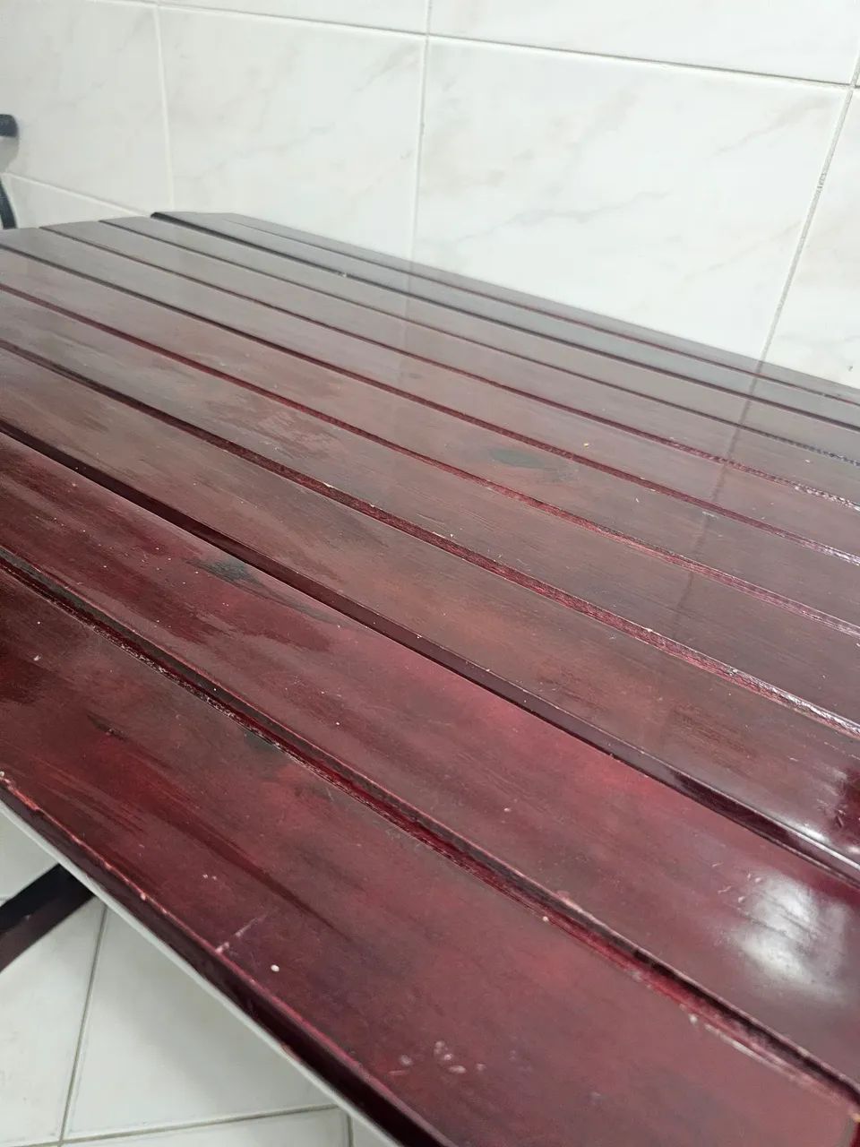 Mesa de madeira dobravel - Foto 4