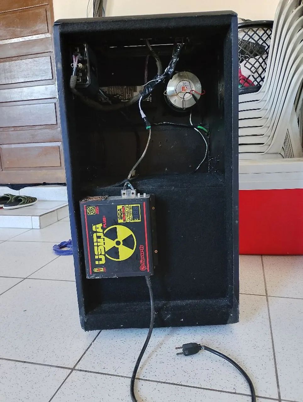 洋楽 bobske Caixa Trio Woofer Bomber Atrack 12 Pol 400w Corneta Tweeter