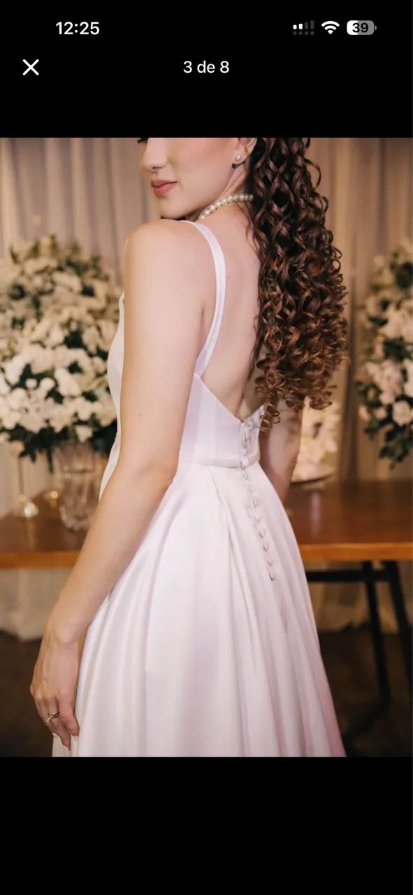Vestido de noiva minimalista  - Foto 3