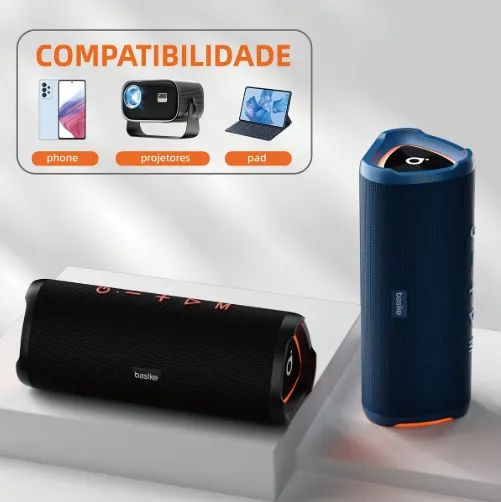 Caixa de Som Portátil Basike - Foto 5