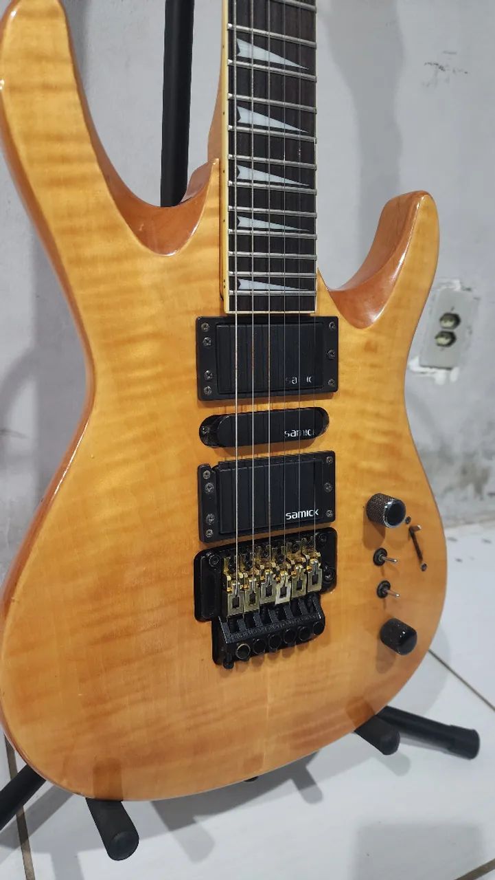 その他 STK-1 Guitarra Samick KR-570 Coreana 1990's EXCELENTE ACOMPANHA CASE