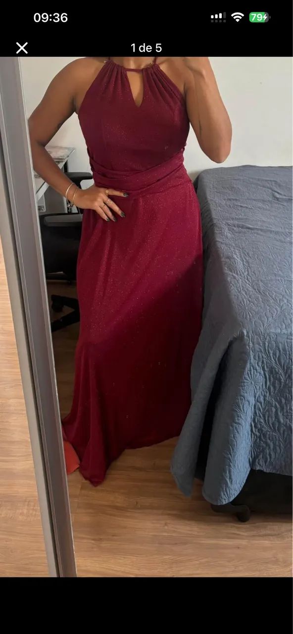 Vestido marsala 