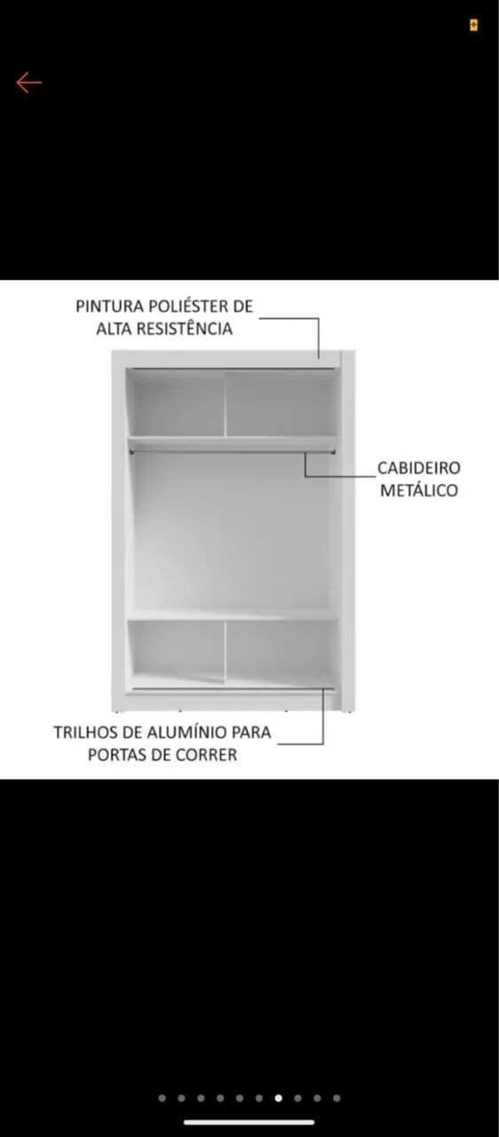 Guarda roupa branco  - Foto 3