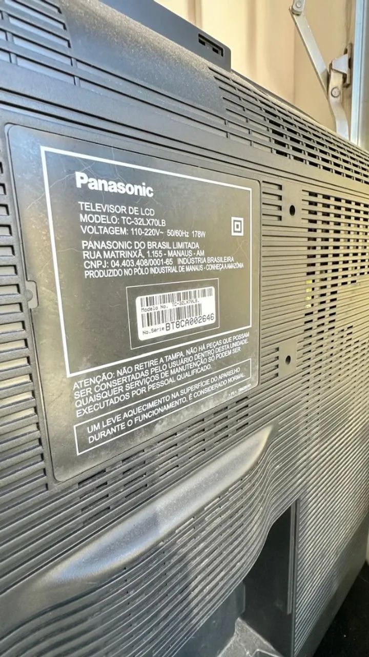 Tv Panasonic 32 - modelo Viera - Funcionando perfeitamente - Foto 2