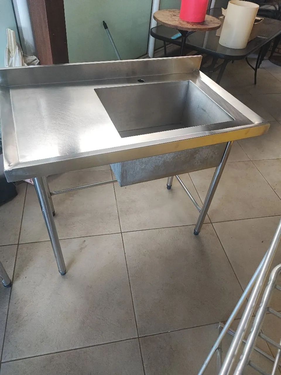 Conjunto Prateleira e Pia Inox - Foto 2