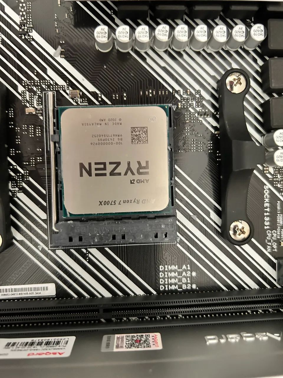 Kit r7 5700x, b550a e 32gb ram Asgard