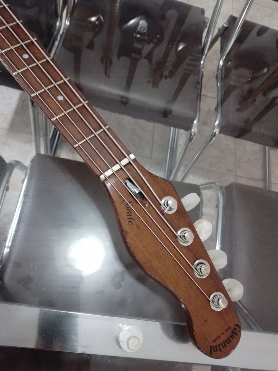 Baixo Giannini Sonic de 1985 - Foto 4