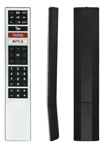 Controle remoto tv AOC 4k prata