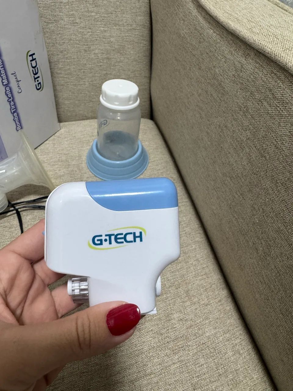 Bomba Tirar Leite Materno Elétrica G-Tech Compact - Foto 2