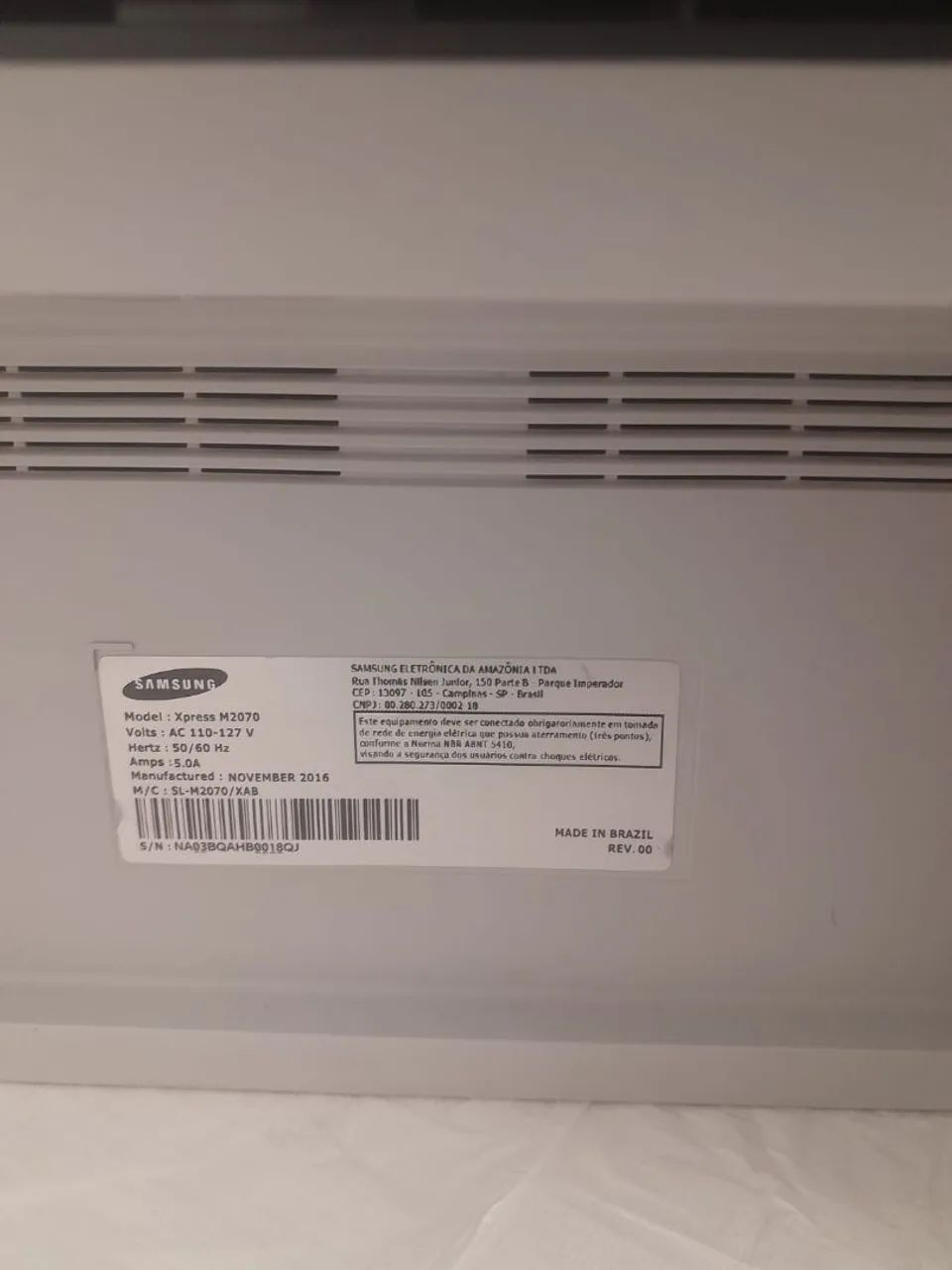 Impressora Multifuncional Samsung  X Press M 2070 monocromática  - Foto 5