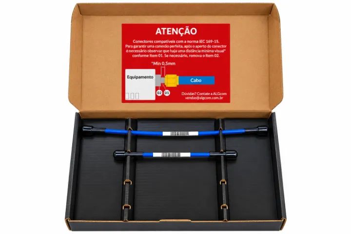 Kit Jumper Coaxial ALGcom Alta Performance - Cabo Blindado - Foto 2