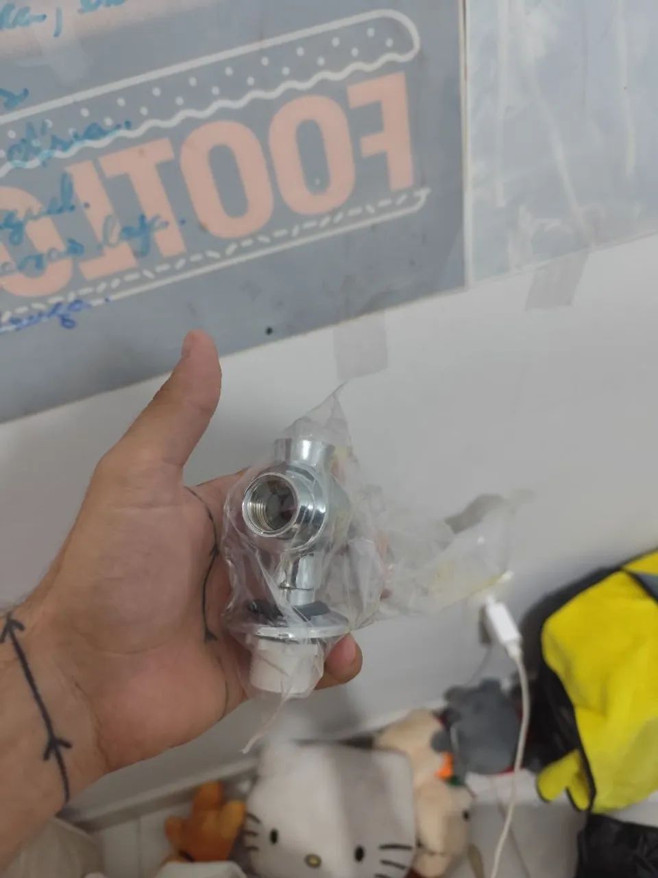 registro misturador externo para aquecedor a gás e solar 50cm - Foto 4