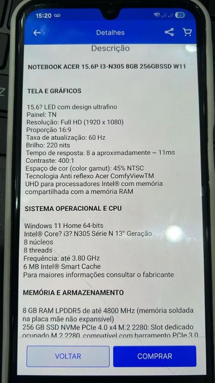 Vendo notebook acer 256 gb - Foto 4