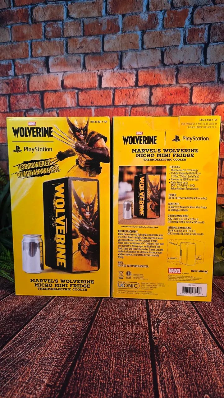 Mini Geladeira Marvels Wolverine Playstation - Foto 3