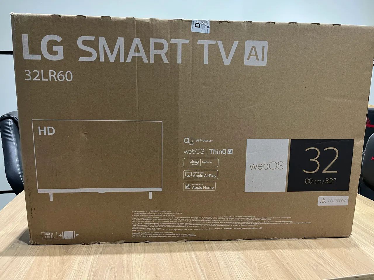 Tv lg 32polegadas tela tricanda