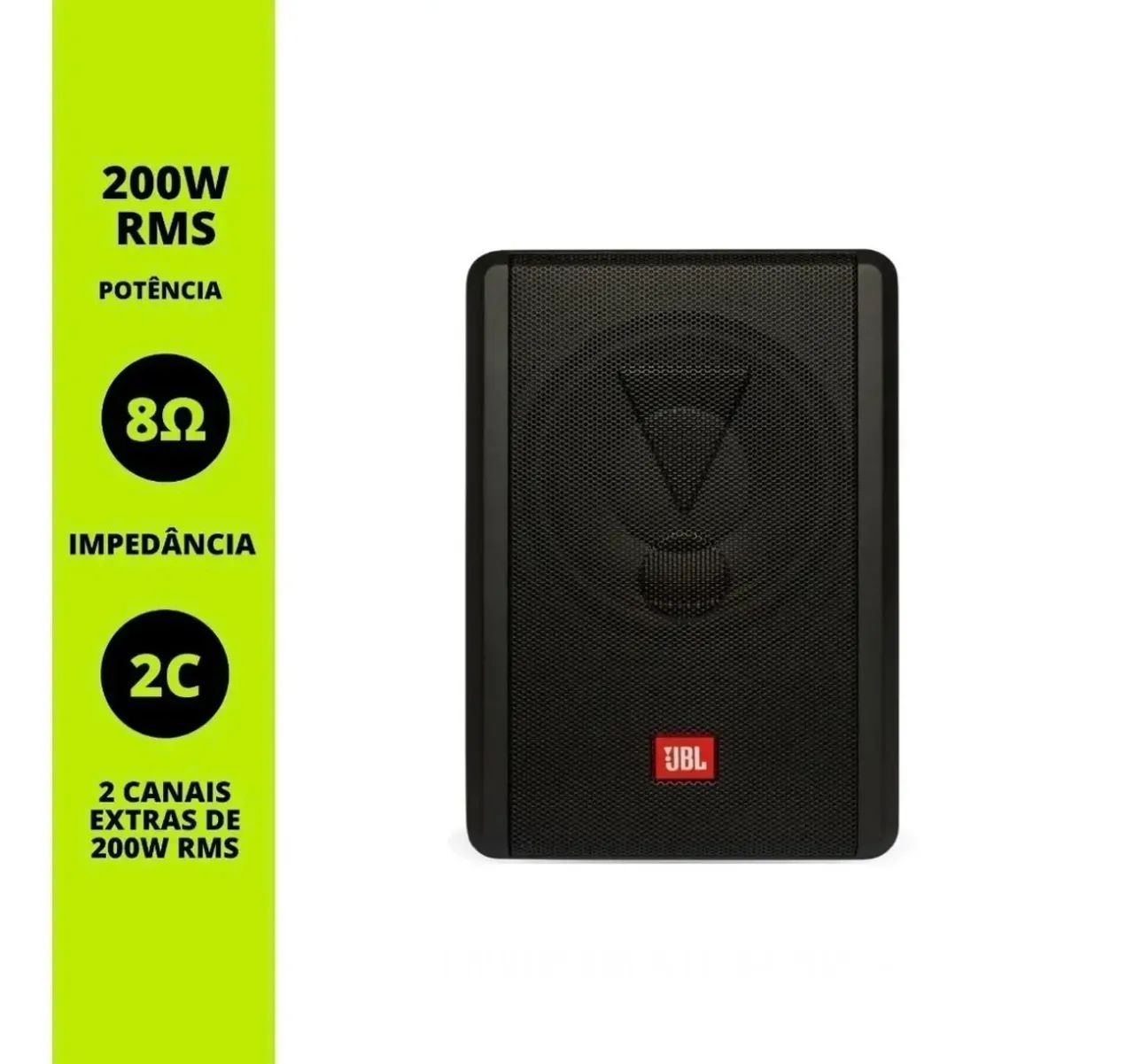 caixa subwoofer slim jbl sw8a - Foto 2
