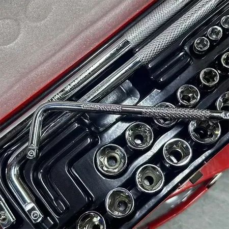 Kit de Soquetes E-Torx Fêmea 25p Aço CR-V com 3 Chaves L Profissional para Manutenção Auto