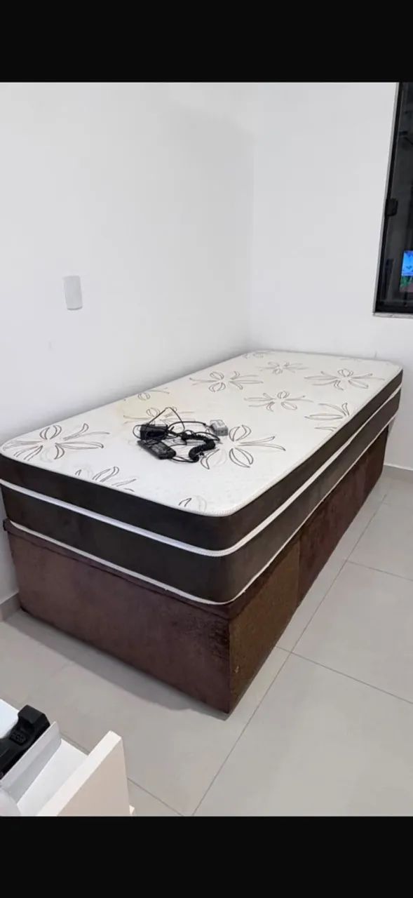 Cama box baú solteiro, colchão magnético com massagem  - Foto 2