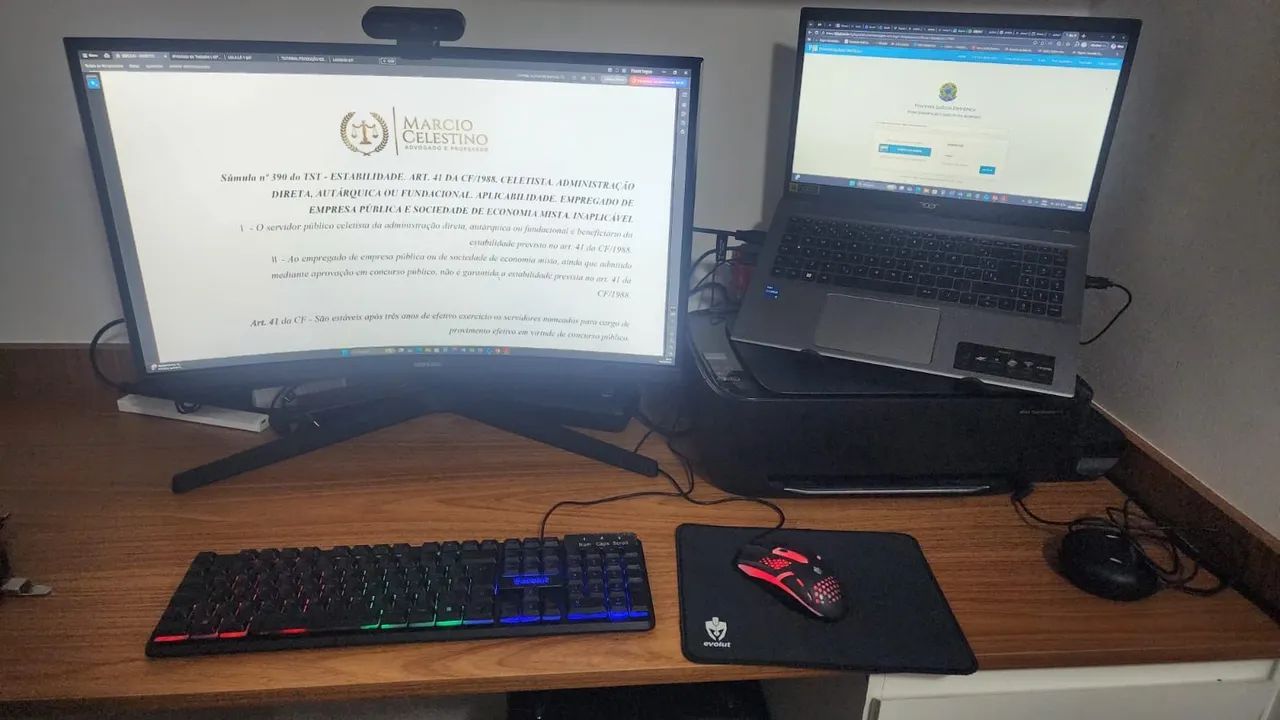 Monitor curvo