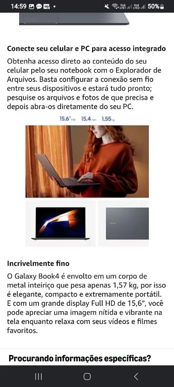 Notebook Samsung Galaxy Book4 I5 - Foto 4