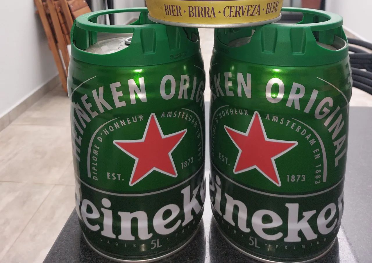 3 Barris de Chopp Heineken 5L. Vazios. - Foto 3