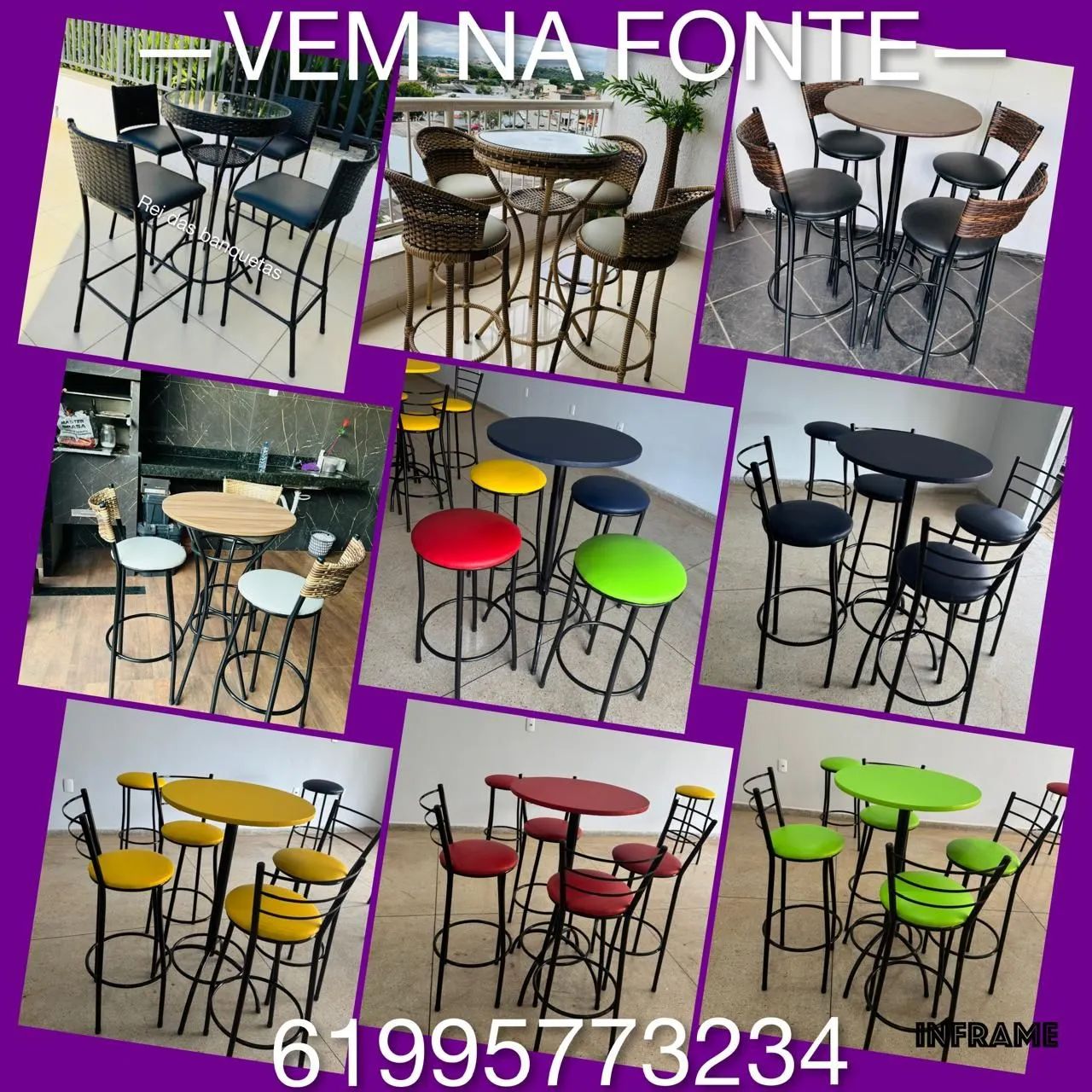 Mesa bistrô qualidade e preço acessível 
