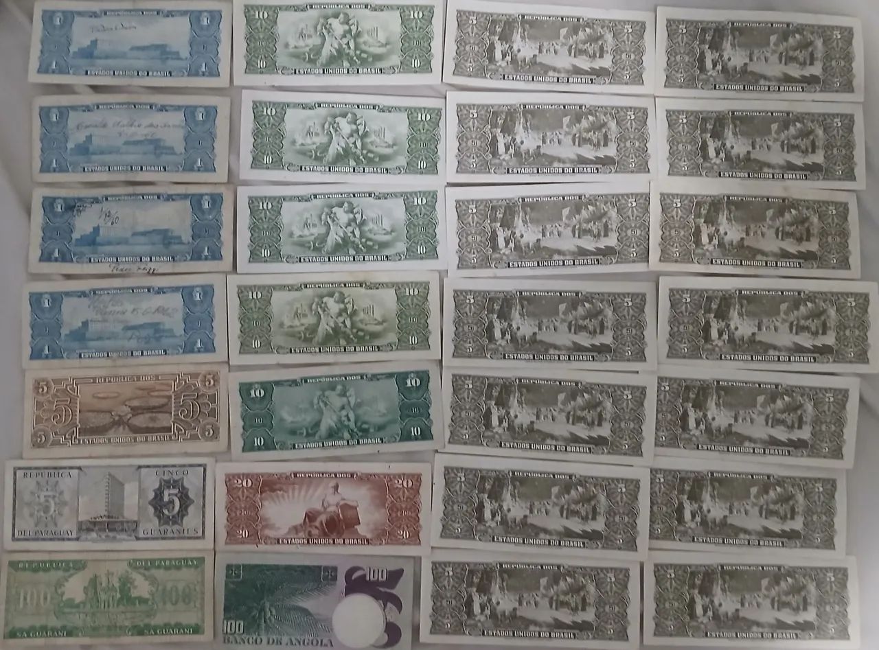 Notas antigas lote com 34 cédulas - Frete gratis - Foto 2