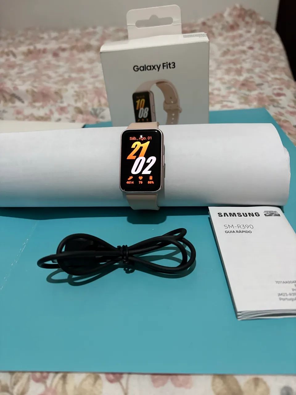 Galaxy Fit3 Rose smartwatch POUCO USADO - Foto 5