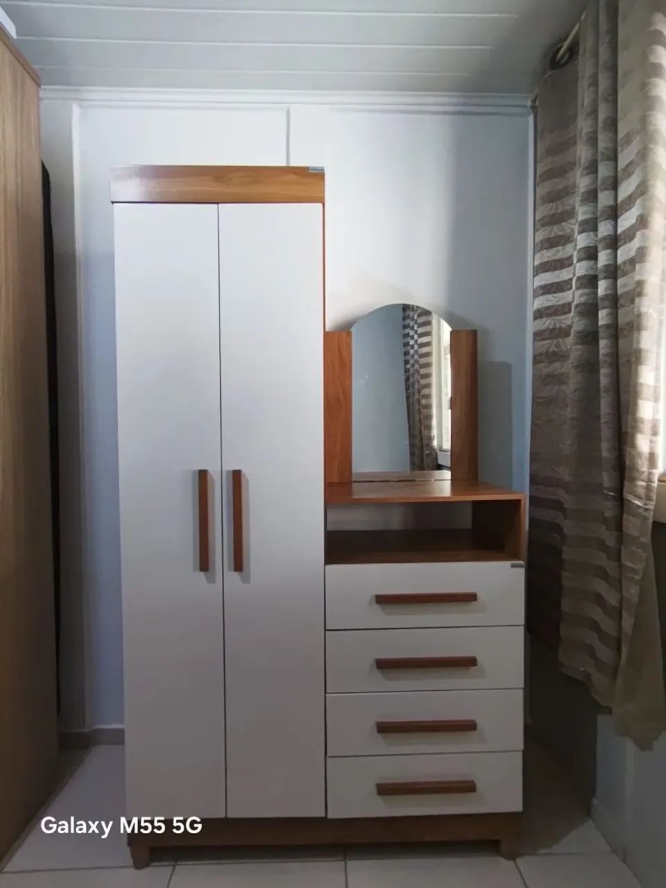 CÔMODA COM SAPATEIRA 5 GAVETAS